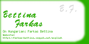 bettina farkas business card